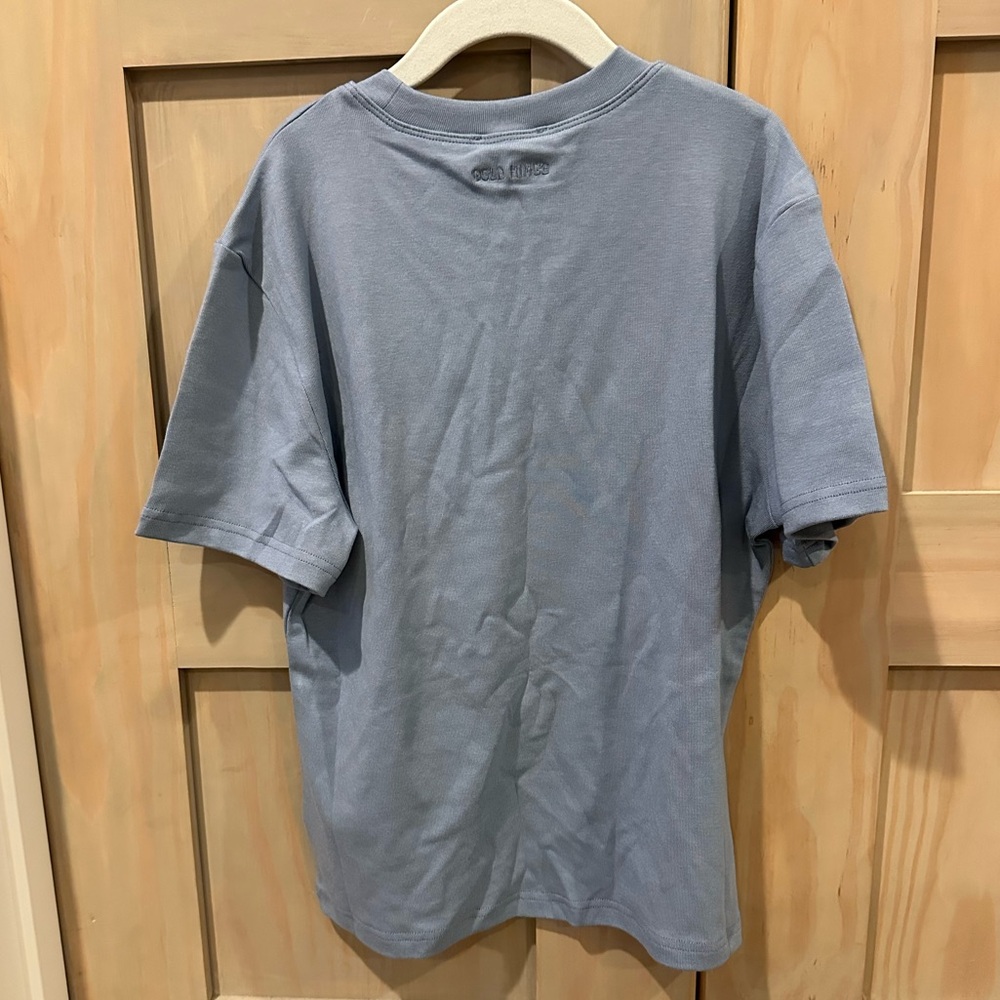 Gold Hinge Light Blue Short Sleeve Crew Tee - Picture 3 of 5